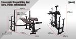 Multifunctional Bench Press and Squat Rack Set