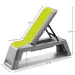 Adjustable Aerobic Deck and Dumbbell Workout Bench