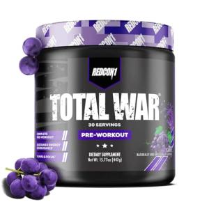 Redcon1 Total War Pre-Workout Powder - Grape Flavor