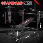 Adjustable Weight Bench Set with Leg Extensions