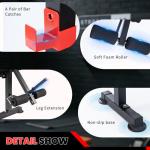 Adjustable Weight Bench Set with Leg Extensions