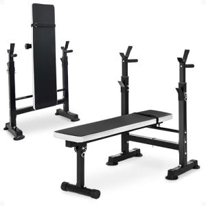 Adjustable Weight Bench with Squat Rack and Leg Developer