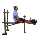 Stamina Adjustable Weight Bench and Barbell Rack Combo