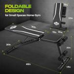 ANCIHER Foldable Weight Bench for Home Gym