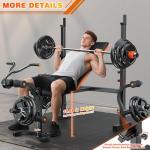XDDIAS 6-in-1 Olympic Weight Bench with Attachments