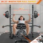 XDDIAS 6-in-1 Olympic Weight Bench with Attachments