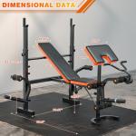 XDDIAS 6-in-1 Olympic Weight Bench with Attachments