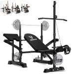 Adjustable Weight Bench Press Set for Home Gym