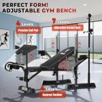 Adjustable Weight Bench Press Set for Home Gym