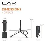 CAP Barbell Adjustable Foldable Weight Bench