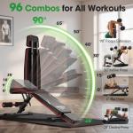 FLYBIRD Adjustable Weight Bench for Full Body Workouts