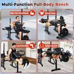 Adjustable Weight Bench Press Set for Home Gym