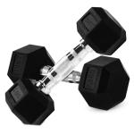 Hex Dumbbell Set - 2.5kg Rubber Coated Weights