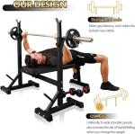 CANPA Olympic Weight Bench with Squat Rack