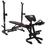 Fitvids Adjustable Weight Bench with Squat Rack