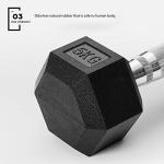 METEOR Hex Dumbbell Set - Rubber Coated Weights