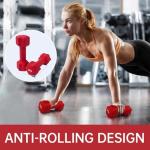 IWORKOUT 3KG Neoprene Hex Dumbbells Set