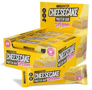 Muscle Nation Lemon Cheesecake Protein Bar – 12 Pack