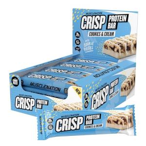 Muscle Nation Cookies & Cream Protein Bar 12 Pack