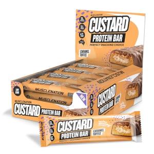 Muscle Nation Caramel Toffee Protein Bars - 12 Pack
