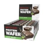 Musashi Protein Chocolate Mint Wafer Bars - 12 Pack