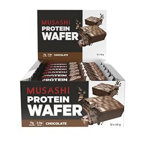 Musashi Chocolate Protein Wafer Bars - 12 Pack
