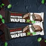 Musashi Protein Chocolate Mint Wafer Bars - 12 Pack