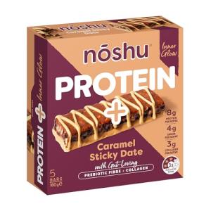 Noshu Protein+ Caramel Sticky Date Bars - 5 Pack