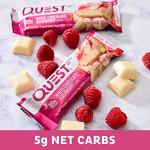 Quest Nutrition White Chocolate Raspberry Protein Bars 12 Pack