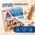 Atkins Caramel Chocolate Nut Roll Protein Bars - 5 Pack