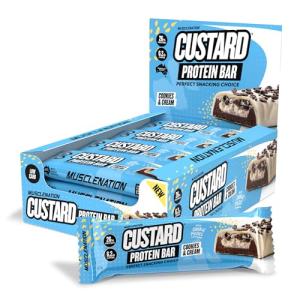Muscle Nation Cookies & Cream Protein Bars - 12 Pack