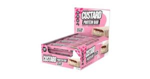 Muscle Nation White Choc Raspberry Custard Protein Bars