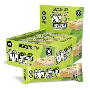 Muscle Nation Pistachio Cheesecake Protein Bar - 12 Pack