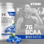 Scivation Xtend BCAA Powder, Blue Raspberry Flavor