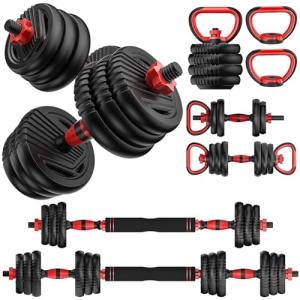Yildue Adjustable Dumbbell and Barbell Set 30KG