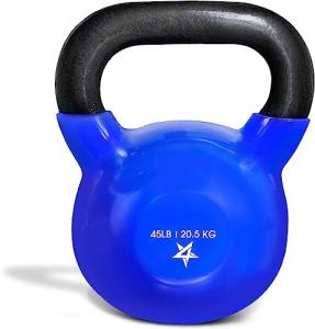 Yes4All 20KG/45LB Vinyl Coated Kettlebell