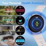 5ATM Waterproof Fitness Smart Watch with Activity Tracker