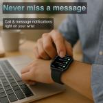 V-Fitness Black Smart Watch with GPS