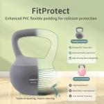 6-10KG PVC Soft Kettlebell with Anti-Slip Handles