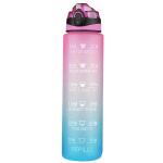 Motivational 1L Water Bottle with Time Markings