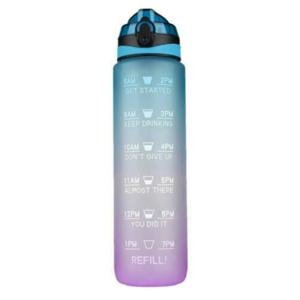 Motivational 1L Water Bottle for Gym Workouts