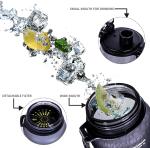 BPA Free 1L Motivational Water Bottle for Gym