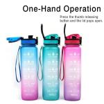 1L Leakproof BPA Free Sports Water Bottle