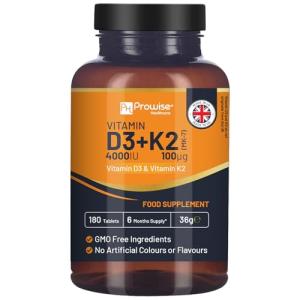 Vitamin D3 4000IU & K2 MK7 Vegetarian Tablets