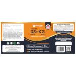 Vitamin D3 4000IU & K2 MK7 Vegetarian Tablets