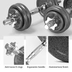 15kg Adjustable Cast Iron Dumbbell Set for Home Gym