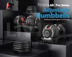 Adjustable 24kg Dumbbell Set with Non-Slip Handles