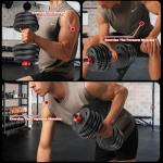 Yildue Adjustable Dumbbell and Barbell Set 30KG