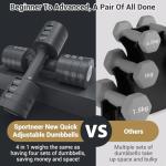 Sportneer Adjustable Dumbbells Set for Home Workouts