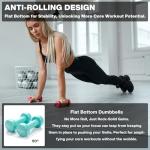 2kg Anti-Slip Vinyl Dumbbells with Soft Grip